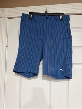 Final sale - nwt Tommy Bahama Stretch Blue Pinstripe Shorts w White